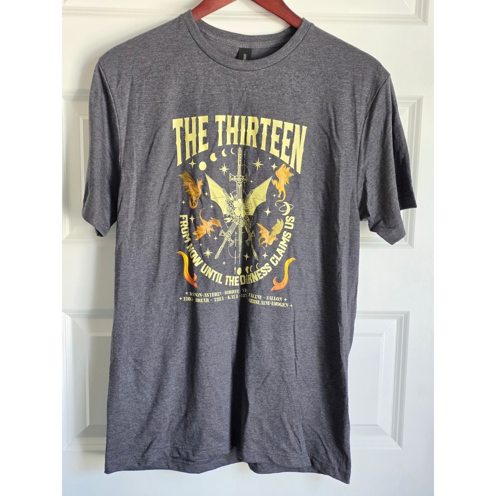 The Thirteen Throne of Glass Graphic Tee Charcoal Grey Sarah J Maas M